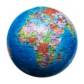 Globe puzzle isolated. Map of Africa Royalty Free Stock Photo