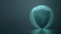 A globe representing the world, conceptually illustrated with an overlaid icon of an insurance shield Royalty Free Stock Photo