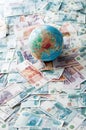 Globe on Russian money