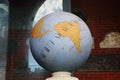 Globe-shaped sundial inside the D`Albertis castle in Genoa.