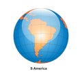 Globe South America Royalty Free Stock Photo