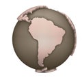 Globe South America Royalty Free Stock Photo