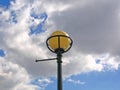 Globe street lamp and sky