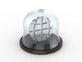 Globe symbol under the dome Royalty Free Stock Photo