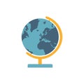 Globe vector colored icon