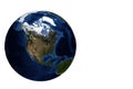 Globe view North Amercia Royalty Free Stock Photo