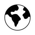 Globe world icon vector on trendy design Royalty Free Stock Photo