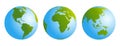 Globes Gradient Blue Green Royalty Free Stock Photo