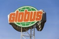 Globus hypermarket company logo in front of store on February 25, 2017 in Prague, Czech republic Royalty Free Stock Photo