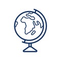 Globus icon, vector illustration