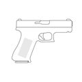 Glock Weapon Illustration Royalty Free Stock Photo