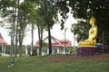 Buddha statue of Wat Khong Chiam in Ubon Ratchathani, Thailand