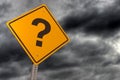 Gloom Question Sign Royalty Free Stock Photo
