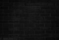 Abstract dark brick wall texture background pattern, Wall brick surface texture. Brickwork painted of black color interior old Royalty Free Stock Photo