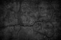 Gloomy concrete wall with cracks. destroyed black slab of slab Royalty Free Stock Photo