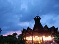 Gloomy day at Dufan fantasy world, Jakarta Royalty Free Stock Photo