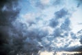 Gloomy sky with storm clouds Royalty Free Stock Photo