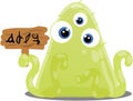 Gloop Alien Royalty Free Stock Photo
