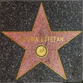 Gloria Estefans star on Hollywood Walk of Fame Royalty Free Stock Photo