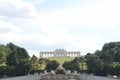 The Gloriette , Neptune Fountain in Schonbrunn Palace, Great Parterre in Vienna Royalty Free Stock Photo