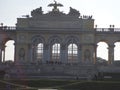 Lake in front of The Gloriette, Vienna, Austria. Royalty Free Stock Photo