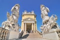 Gloriette structure in Schonbrunn Palace in Vienna