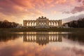 Gloriette Vienna at dusk