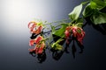 Gloriosa, tropical flower Royalty Free Stock Photo