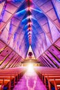 Glorious Glowing Colorat the Air Force Academy Chapel in Colorado Springs Royalty Free Stock Photo