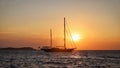 Glorious sailing sunset