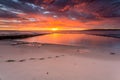 Glorious sunrise and ocean rock pool beach Cronulla Royalty Free Stock Photo