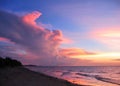 Glorious sunset over Casuarina beach, Darwin Northern Territory, Australia