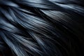 Glorious Tresses: Beautiful Hair Amidst the Mystery of a Dark Background. Generative AI