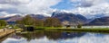 View of the Ben Nevis Range at Fort William in the Highlands of Scotland