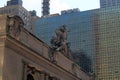 Glory of Commerce, a sculptural group, with the clock, on the southern facade of Grand Central Terminal