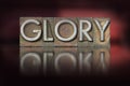 Glory Letterpress Royalty Free Stock Photo