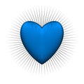 Gloss bur blue heart