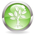 Gloss Button with tree