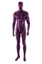 Gloss pink color mannequin male isolated