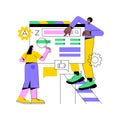Glossary abstract concept vector illustration. Royalty Free Stock Photo