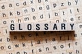 Glossary word concept Royalty Free Stock Photo