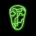glossitis disease neon glow icon illustration Royalty Free Stock Photo