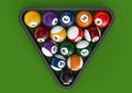 Glossy billiard balls set Royalty Free Stock Photo