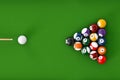 Glossy billiard balls set Royalty Free Stock Photo