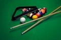 Glossy billiard balls set Royalty Free Stock Photo