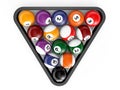 Glossy billiard balls set Royalty Free Stock Photo