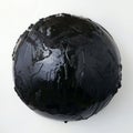 Glossy Black Planet Earth Concept Royalty Free Stock Photo