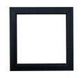 Glossy blackframe on a white baclground Royalty Free Stock Photo