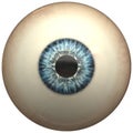 Glossy blue eye ball Royalty Free Stock Photo