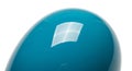 A glossy, blue spherical object occupies Royalty Free Stock Photo